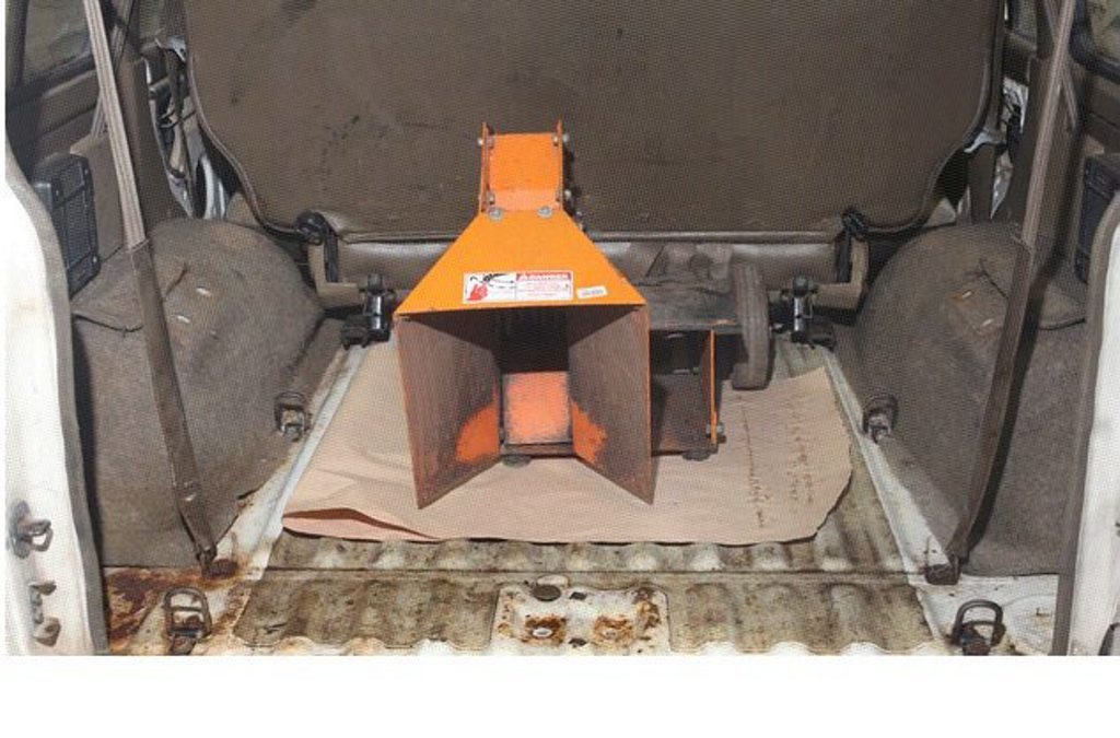 The Pajero which was searched by police. The Pajero which was searched by police.